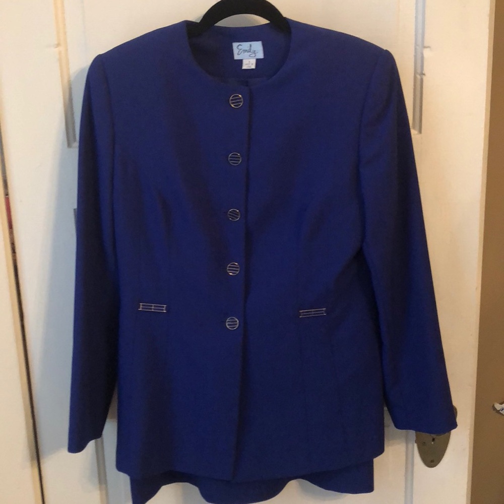 Vibrant & sophisticated skirt & jacket by Emily